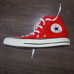 Converse, red high tops, Size 4.5